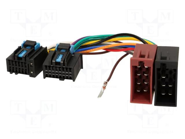 Connector; radio,ISO; Chevrolet; PIN: 30 4CARMEDIA ZRS-150