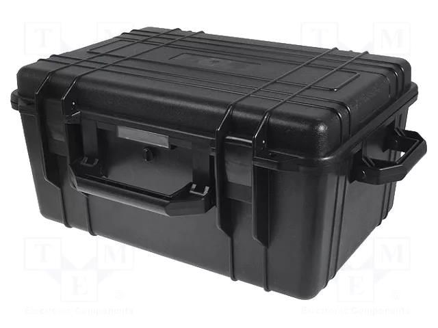 Case; tool case; black; ABS; 580x400x280mm; IP67 NEWBRAND NB-45-10-B