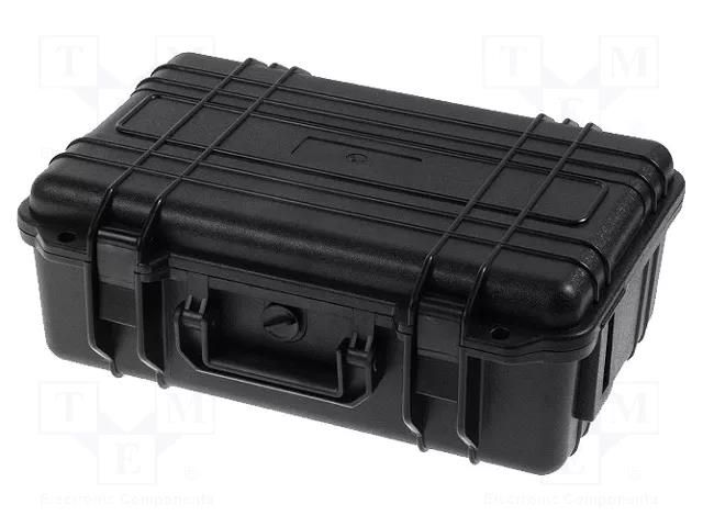 Case; tool case; black; ABS; 335x236x126.1mm; IP67 NEWBRAND NB-45-3-B