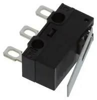 MICROSW, SPDT, 0.1A, 30VDC, SOLDER LUG D2F-01L-D3