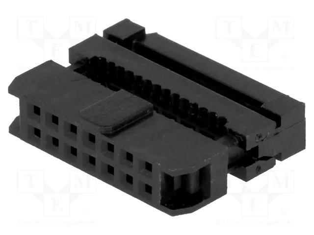 Connector: IDC; plug; female; PIN: 14; IDC; for ribbon cable; 2mm CONNFLY DS1017-14MA2