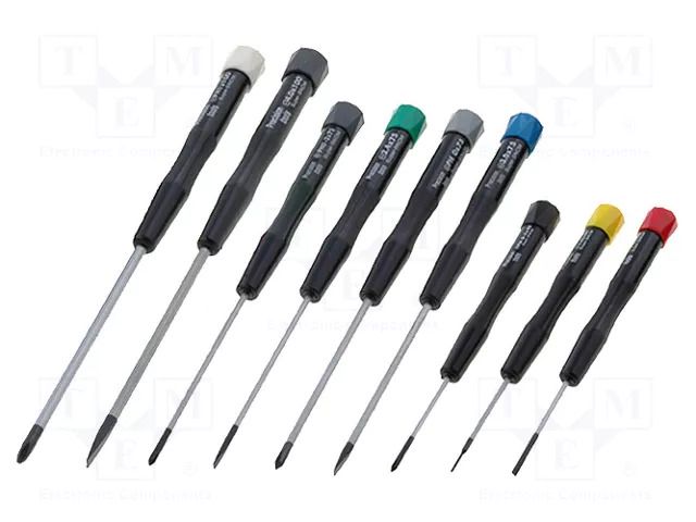 Precision; Phillips,slot; 9pcs; Screwdriver: precision-set NEWBRAND NB-SC01