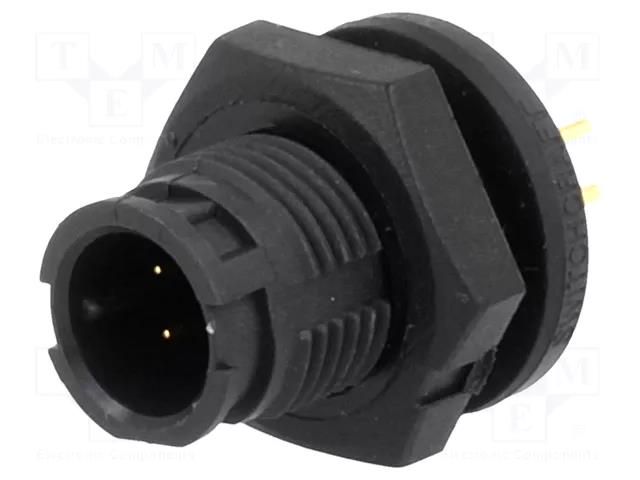 Connector: circular; EN2; socket; male; THT; for panel mounting SWITCHCRAFT EN2P4M22P