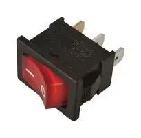 ROCKER SW, SPST, 12VDC, RED, PANEL MP004430