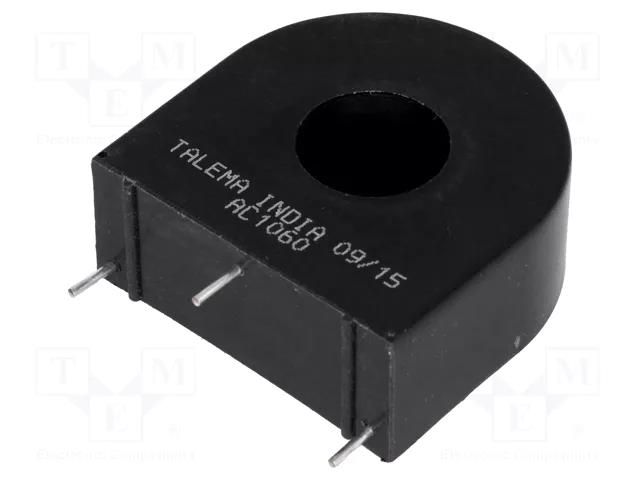 Transformer: current; AC; Iin: 60A; 100Ω; 360mVA; C: 33mm; D: 10.16mm TALEMA PPAC1060