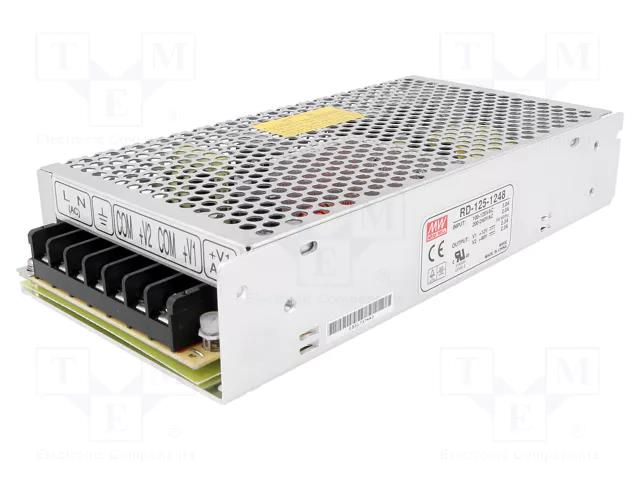 Power supply: switching; for building in,modular; 138W; 12VDC MEAN WELL RD-125-1248