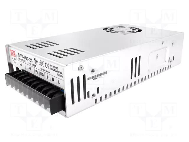 Power supply: switching; for building in,programmable; 300W MEAN WELL SPV-300-24
