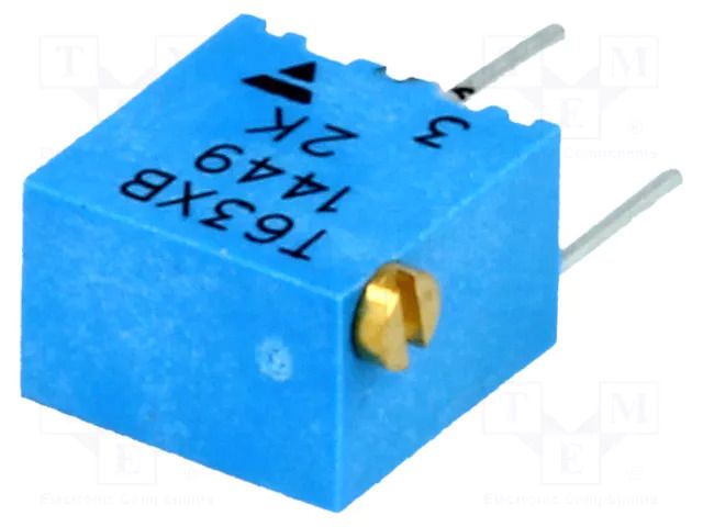 Potentiometer: mounting; multiturn; 2kΩ; 250mW; ±10%; linear; T63XB VISHAY T63XB2K