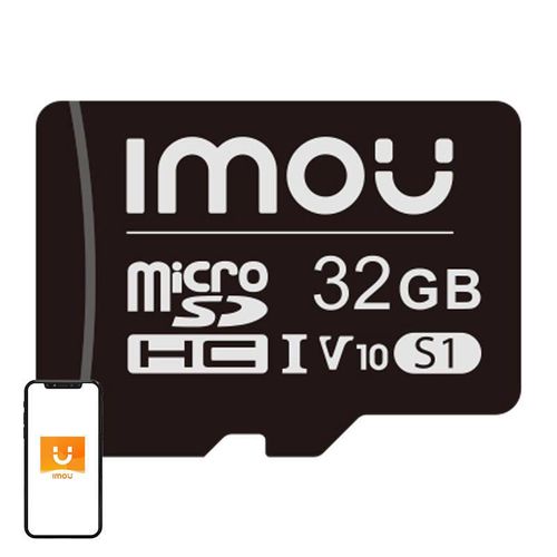 Memory card IMOU microSD 32GB (UHS-I, SDHC, 10/U1/V10, 90/20), IMOU ST2-32-S1