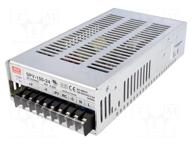 Power supply: switching; for building in,programmable; 150W MEAN WELL SPV-150-24