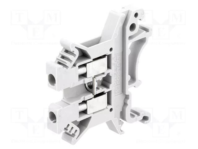 Splice terminal: rail; 800V; screw terminal; grey; 24A; polyamide PHOENIX CONTACT UK2.5N