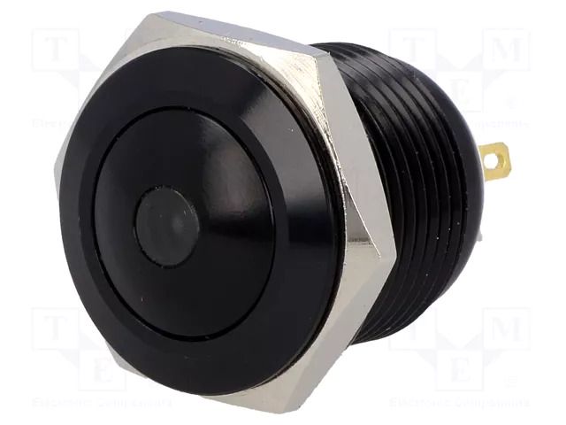 Switch: vandal resistant; Pos: 2; SPST-NO; 2A/36VDC; IP65; OFF-(ON) ONPOW V16B-10D-24W-A