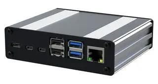 RPI4 CASE, WITH HEATSINK KIT, SILVER MP004561