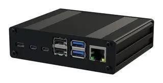 RPI4 CASE, WITH HEATSINK KIT, BLACK MP004562