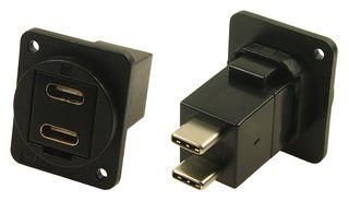 DUAL USB TYPE C RCPT-PLUG, 24POS CP30212X