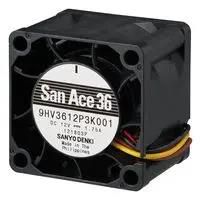 AXIAL FAN, 36MM, 12VDC, 25.4CFM, 67DBA 9HV3612P3K001