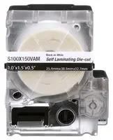 LABEL CASSETTE, VINYL, 25.4MM X 38.1MM S100X150VAM