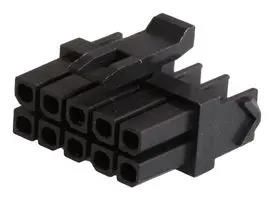 RECEPTACLE HOUSING, 10POS, NYLON, BLACK 172952-1001