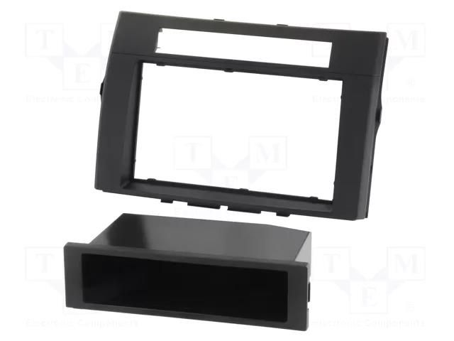 Radio frame; Toyota; 2 DIN; black PER.PIC. RAM-40.229