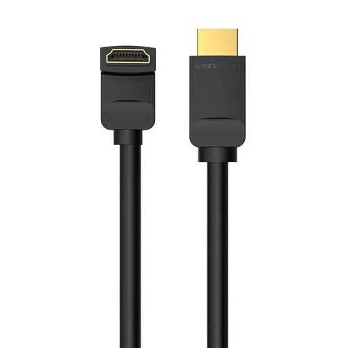 Cable HDMI 2.0 Vention AAQBH 2m, Angled 270°, 4K 60Hz (black), Vention AAQBH