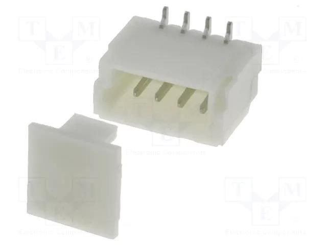 Connector: wire-board; socket; male; 1A; 50V; PIN: 4; SMT; 1mm; tinned JOINT TECH NX1001-04SMS