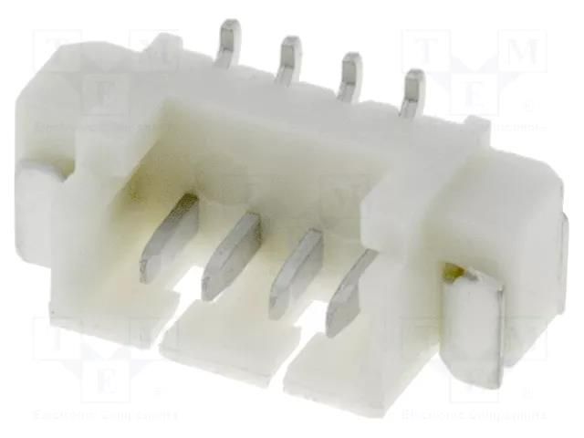 Connector: wire-board; socket; male; PIN: 4; 1A; Urated: 125V; SMT JOINT TECH NX1251-04SMS