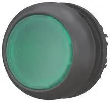 ILLUMINATED PB, FLUSH, GREEN M22S-DRL-G