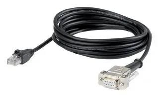 PROG.CABLE, XC-100, SUB-D/RJ45, 3M XT-SUB-D/RJ45