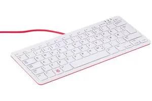 KEYBOARD, RED/WHITE - NORWAY, RPI RPI-KEYB (NO)-RED/WHITE