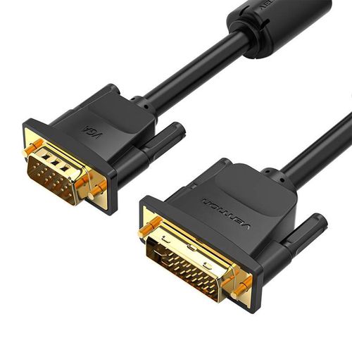 DVI (24+5) to VGA Cable Vention EACBG 1,5m, 1080P 60Hz (black), Vention EACBG