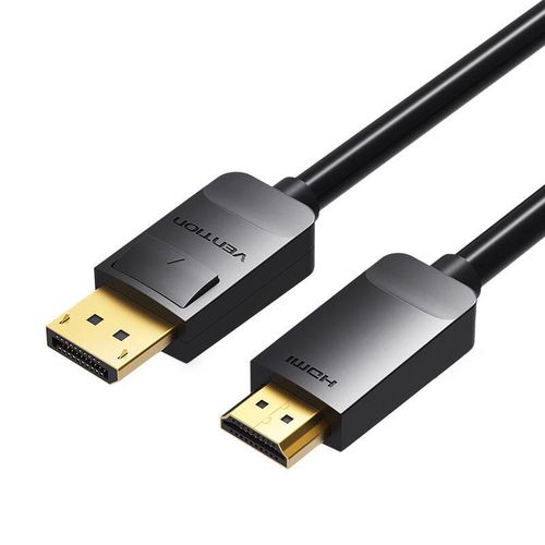 DisplayPort 1.2 to HDMI 1.4 Cable 3m Vention HADBI (Black), Vention HADBI