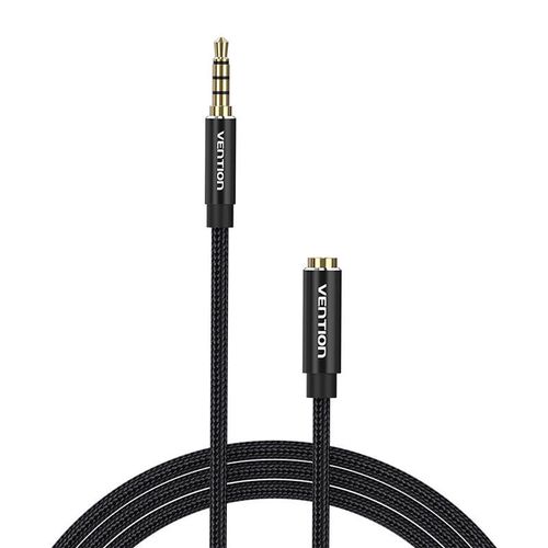 Cable Audio TRRS 3.5mm Male to 3.5mm Female Vention BHCBI 3m Black, Vention BHCBI