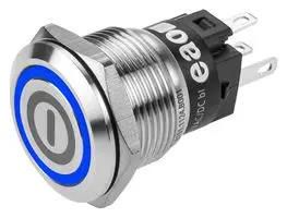 ANTI VANDAL SW, SPDT, 3A/240V, 19MM, BLU 82-5151.2124.B001