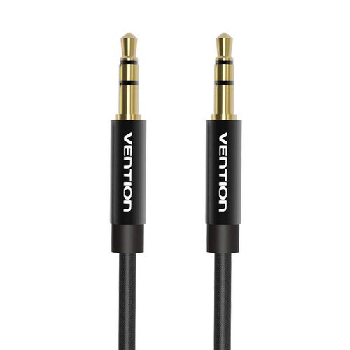 Cable Audio 3.5mm mini jack Vention BAGBD 0.5m Black Metal, Vention BAGBD