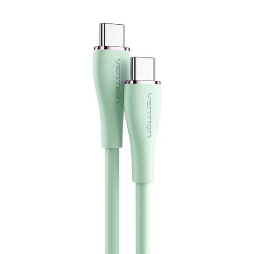 Cable USB-C 2.0 to USB-C Vention TAWGG 1,5m PD 100W  Light Green Silicone, Vention TAWGG