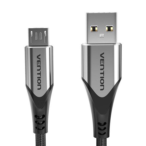 Cable USB 2.0 A to Micro USB Vention COAHD 3A 0,5m gray, Vention COAHD