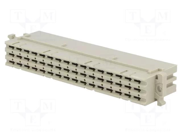 Connector: DIN 41612; plug; w/o contacts,type F; female; PIN: 48 HARTING 09062483201