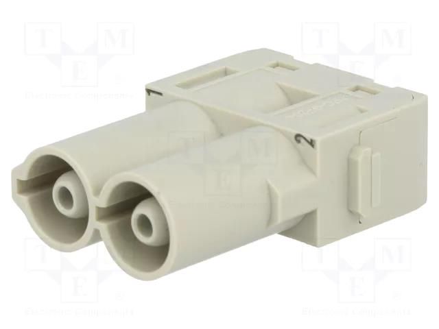 Connector: HDC; module; male; Han-Modular®; PIN: 2; 70A; 1000V HARTING 09140022641