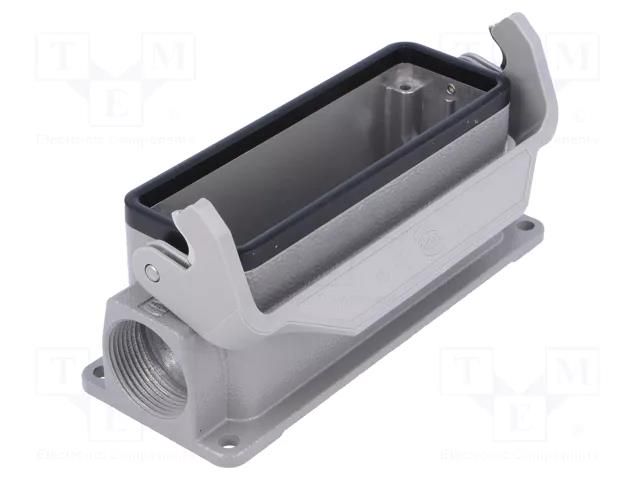 Enclosure for connectors: HDC; size 24B; Han® B; IP65; with latch HARTING 09300241290