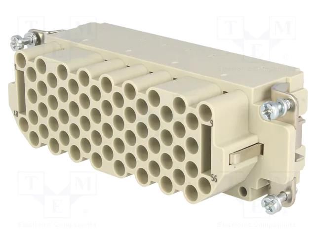 Connector: HDC; contact insert; female; 16A; 500V; Han® EEE; PIN: 64 HARTING 09320643101