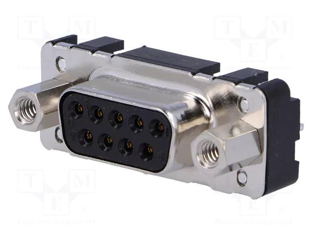 Connector: D-Sub; PIN: 9; socket; female; straight; THT; UNC 4-40 HARTING 09661516513