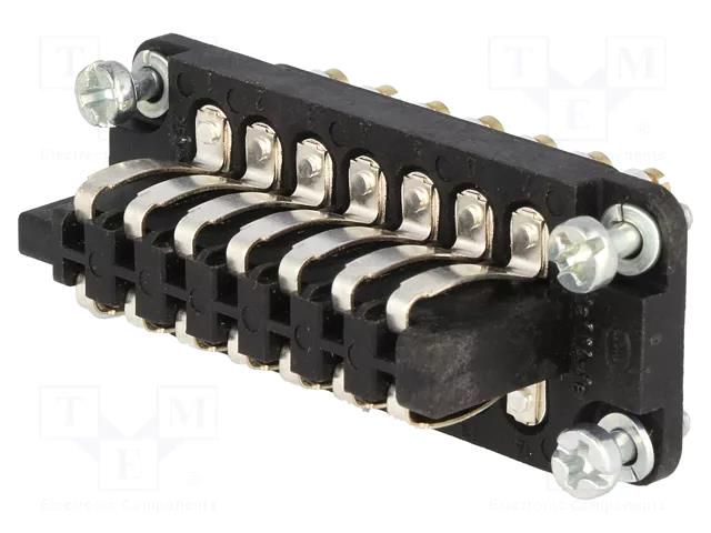 Connector: HDC; contact insert; male; 10A; 25V; Staf®; PIN: 14 HARTING 09700142811