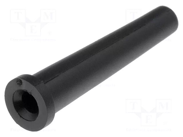 Strain relief; Ømount.hole: 7.5mm; Øhole: 4mm; PVC; black; L: 38.9mm ESSENTRA ODZ-4L
