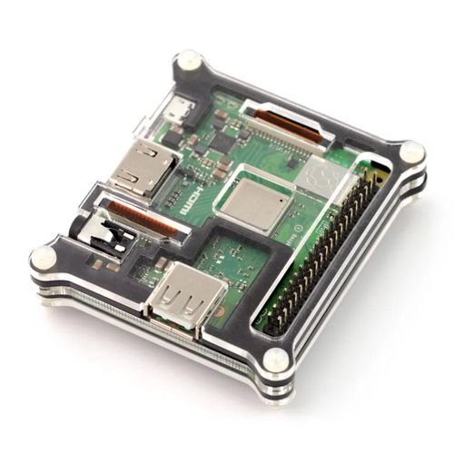 Case for Raspberry Pi 3 A+ black - 5 layers DNG-13670 5904422321130