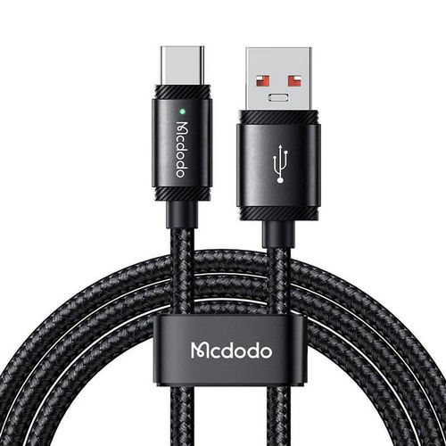 Cable USB-A to USB-C Mcdodo CA-4730, 120W, 1,5m (black), Mcdodo CA-4730