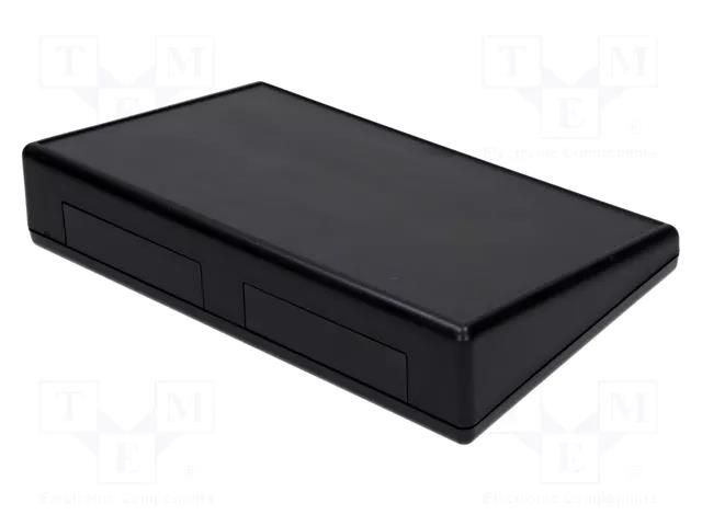 Enclosure: desktop; 1599; X: 140mm; Y: 220mm; Z: 46.5mm; ABS; black HAMMOND HM-1599KTSBK