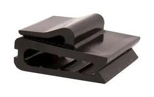 FLAT CABLE CLIP, NYLON 6.6, BLACK 7TAG009900R0008