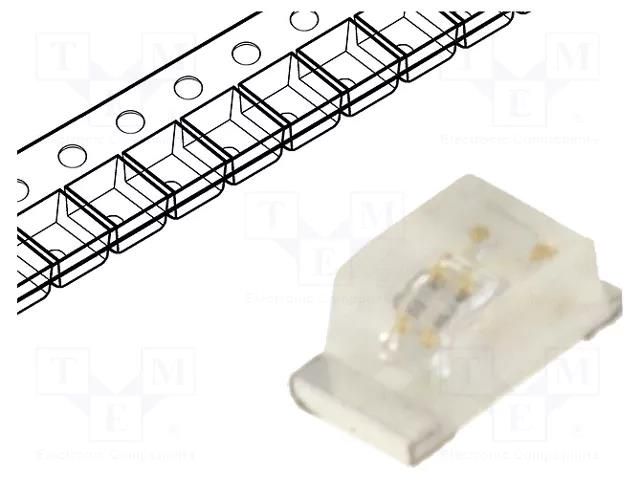 LED; blue; SMD; 0603; 90÷140mcd; 3÷3.2VDC; 1.6x0.8x0.68mm; 120° OPTOFLASH OF-SMD1608B