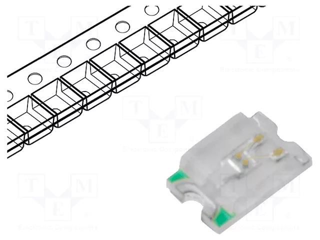 LED; green; SMD; 0805; 600÷800mcd; 2.8÷3.4VDC; 2x1.25x0.68mm; 120° OPTOFLASH OF-SMD2012G-1
