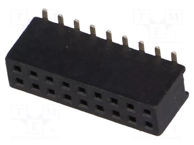 Connector: pin strips; socket; female; PIN: 18; straight; 1A; SMT CONNFLY DS1065-05-2X9S8BS